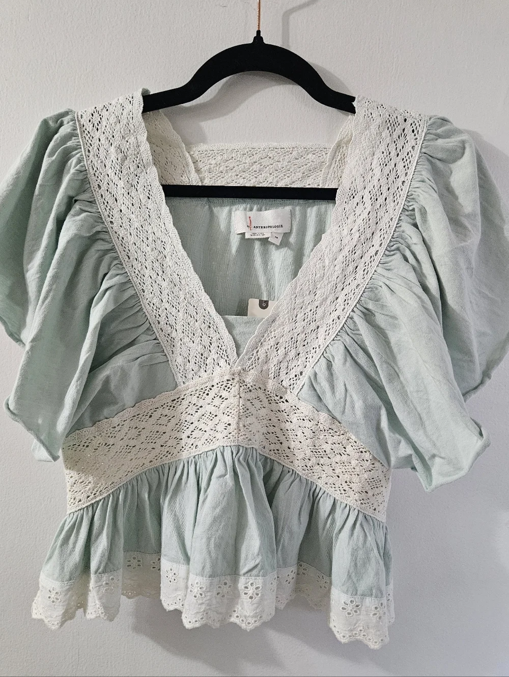 Anthropologie Delicate Babydoll Blouse - Picture 1 of 12